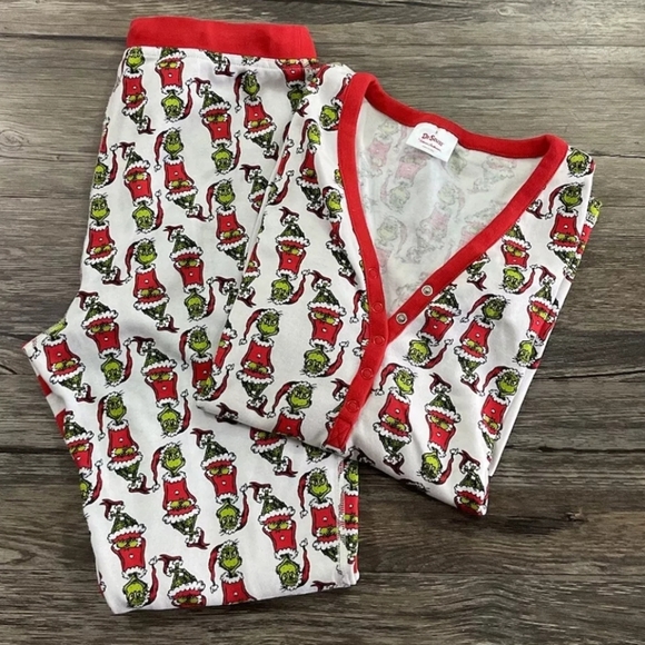 Hanna Andersson Christmas Grinch Pajamas - Picture 2 of 6